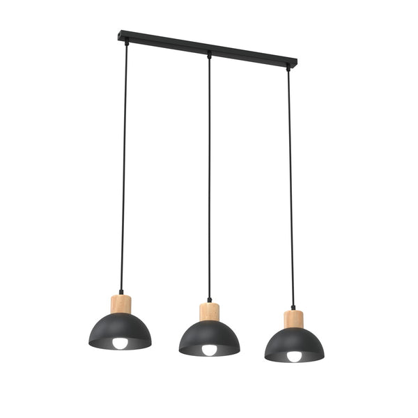 Seco 2-light black pendant light
