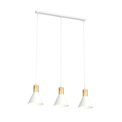 Rosa 3-light white pendant lamp