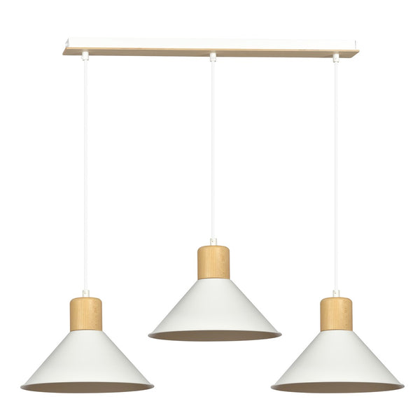 Rowen 3-light white pendant light