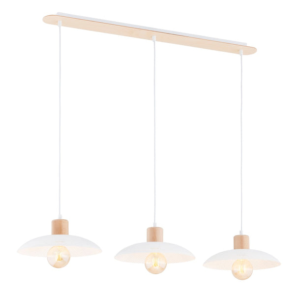 Kobe 3-light white pendant light