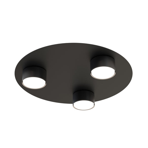 Bolx 3-light black ceiling light