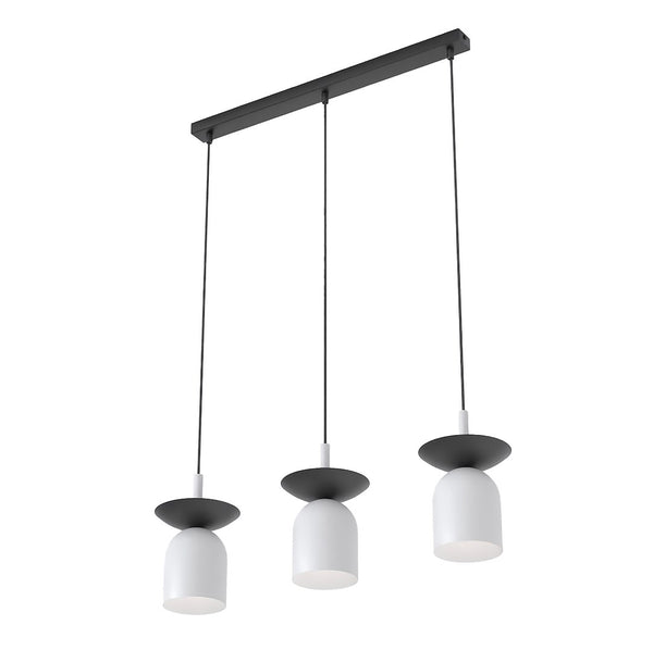 Ego 3-light pendant lamp black and grey
