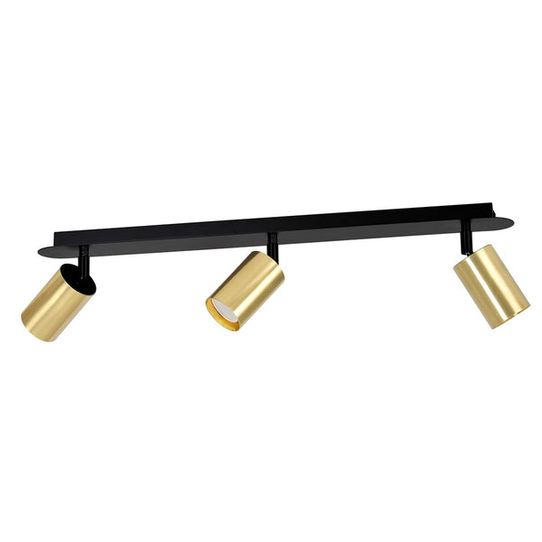Zen 3-light ceiling light black