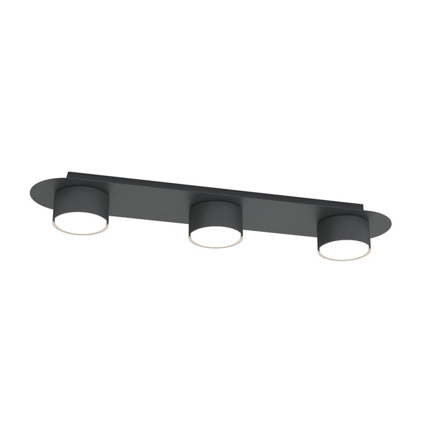 Diaz 3-light ceiling light black