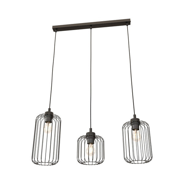 Vander 3-light black pendant light
