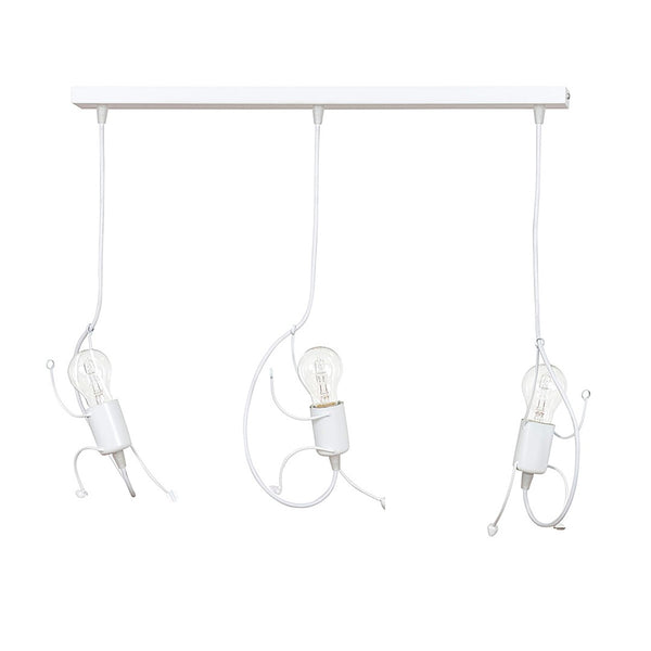 Bobi 3-light pendant lamp white