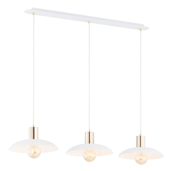 Spirit 3-light white pendant light