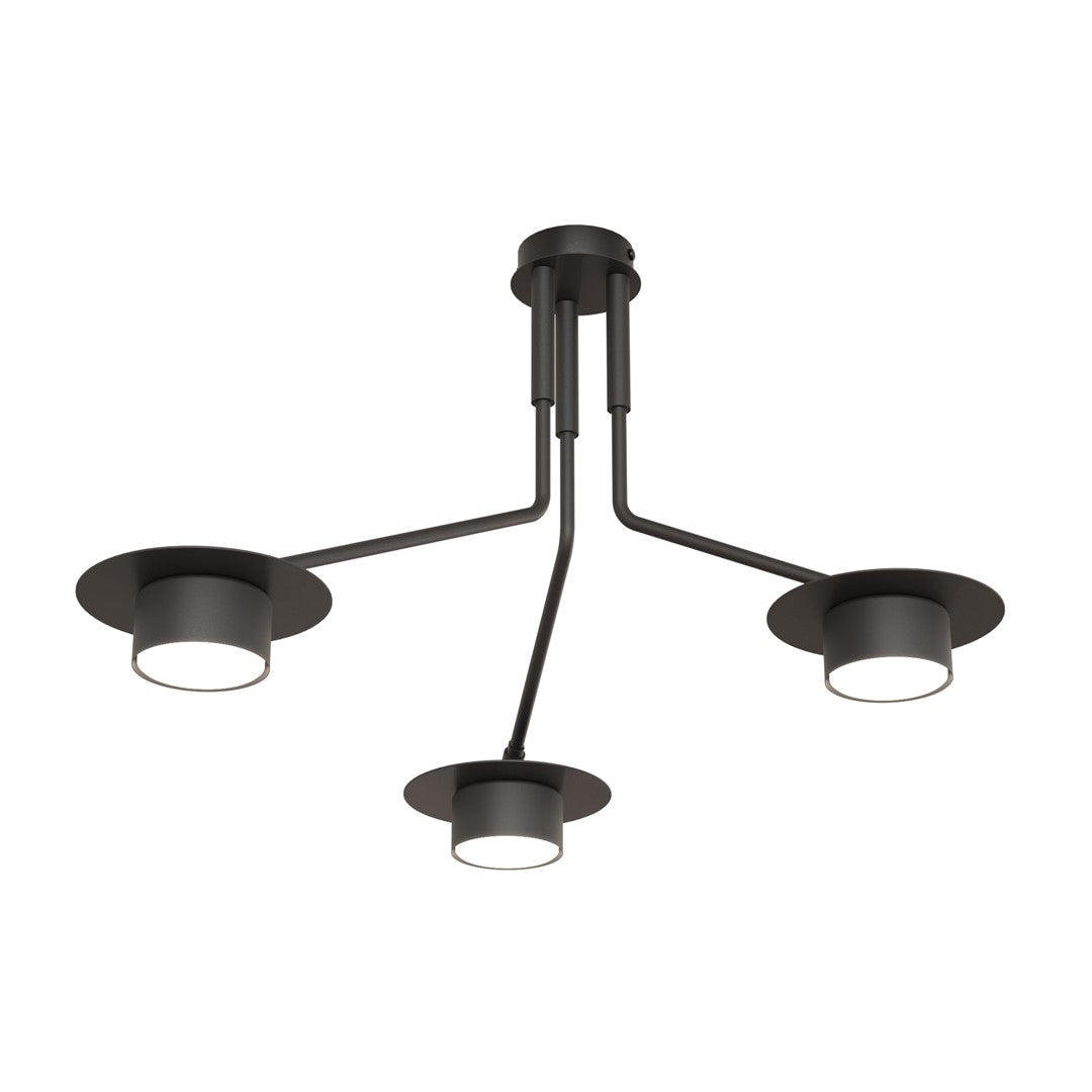 Mizu 3-light ceiling lamp black
