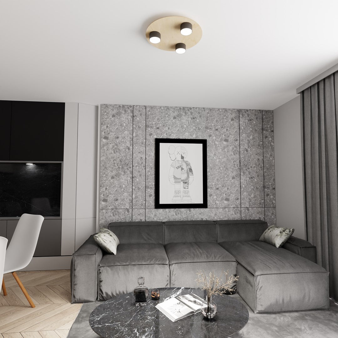 Pixo black ceiling light