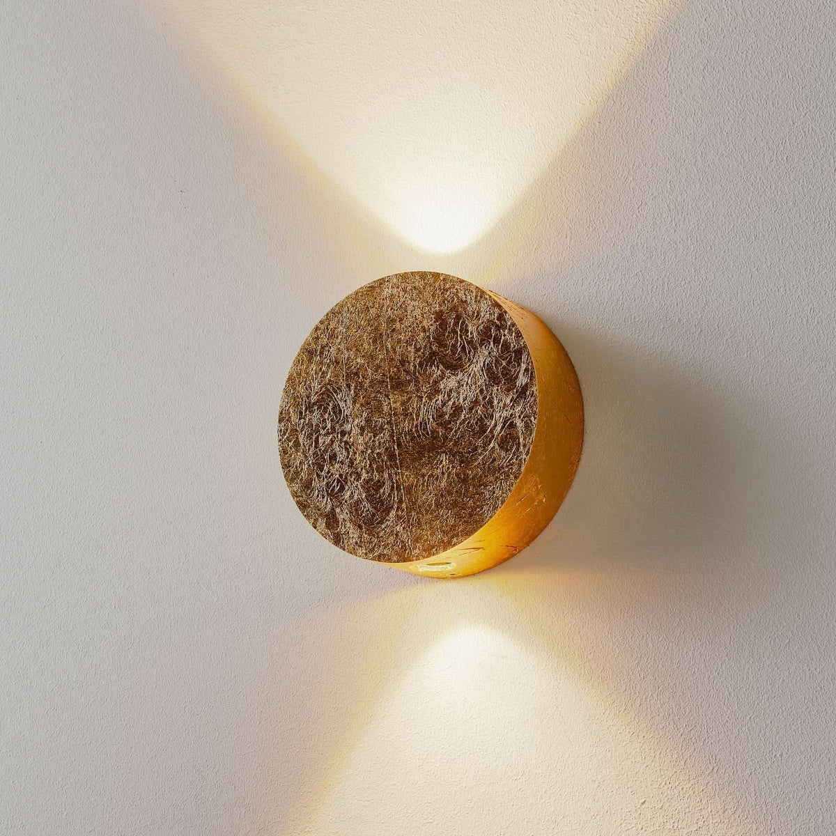 Applique murale LED Sunny en aluminium, or, hauteur 13 cm