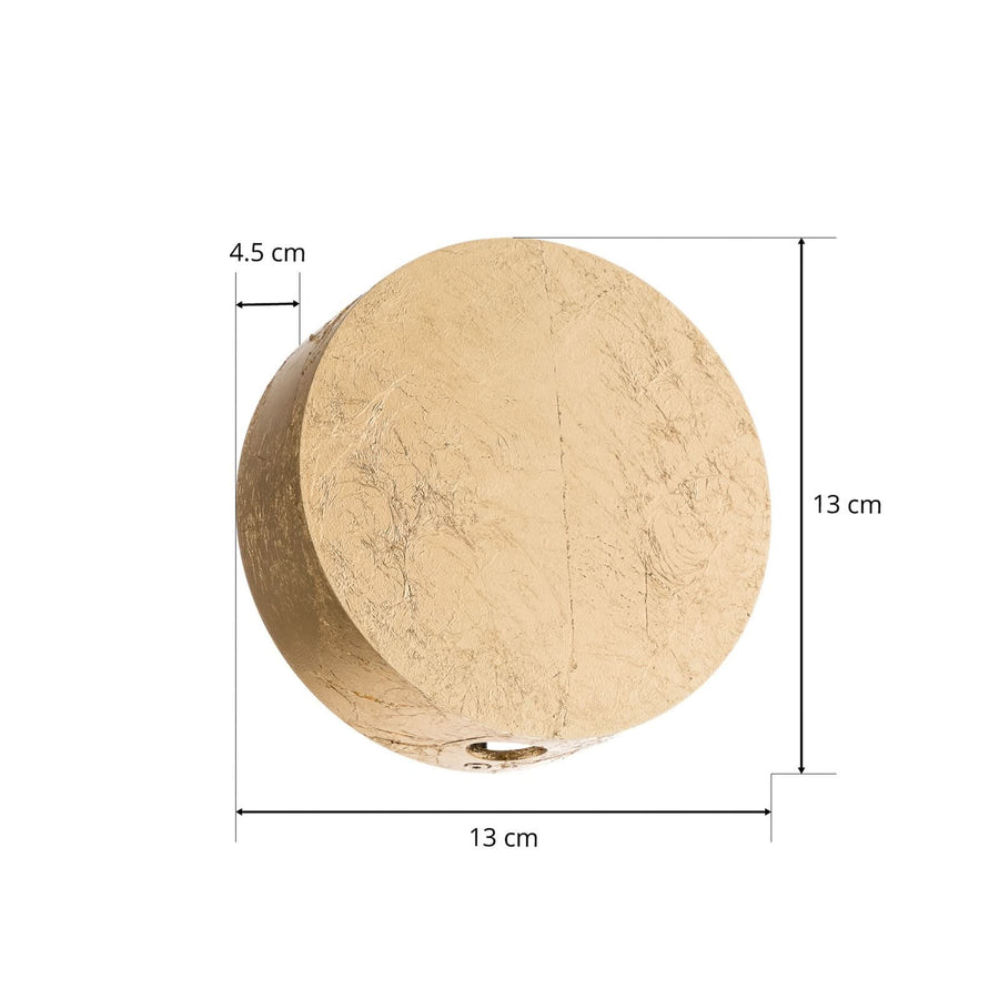 Applique murale LED Sunny en aluminium, or, hauteur 13 cm