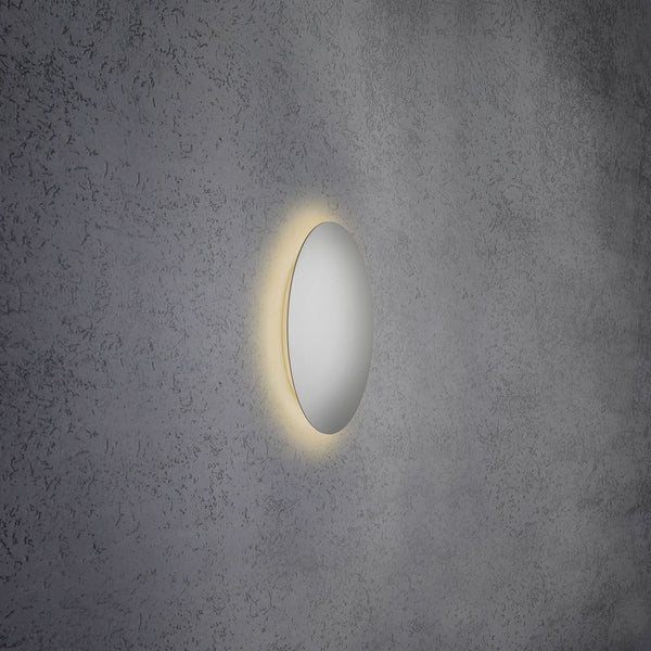 Applique murale LED Blade en aluminium, argenté mat, Ø 34 cm
