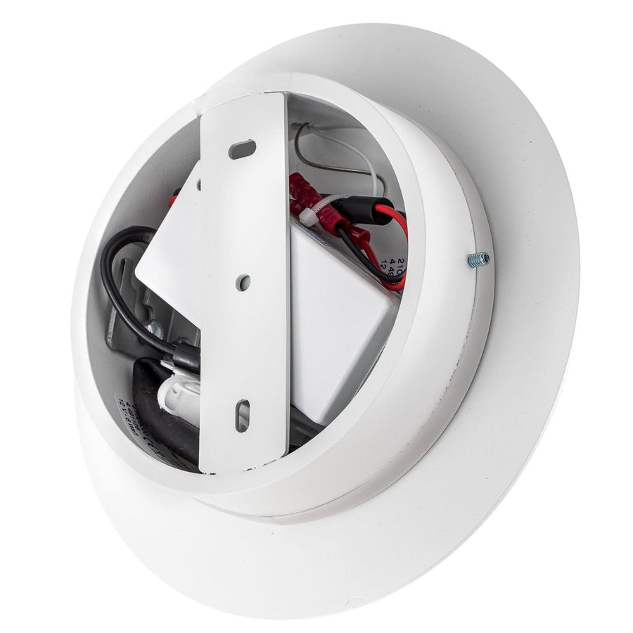 Applique murale LED Blade en aluminium, blanc mat, Ø 18 cm