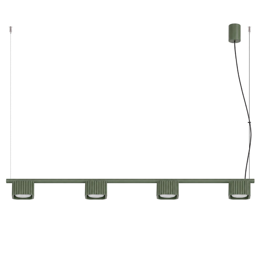 Lustre RIFF 4 GX53 Vert olive