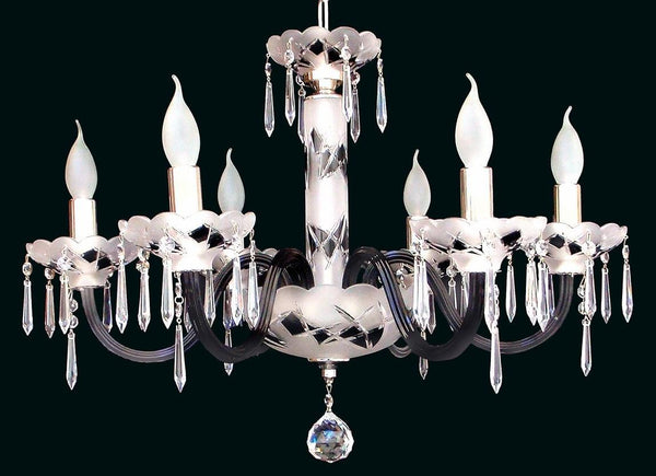 Glass chandelier