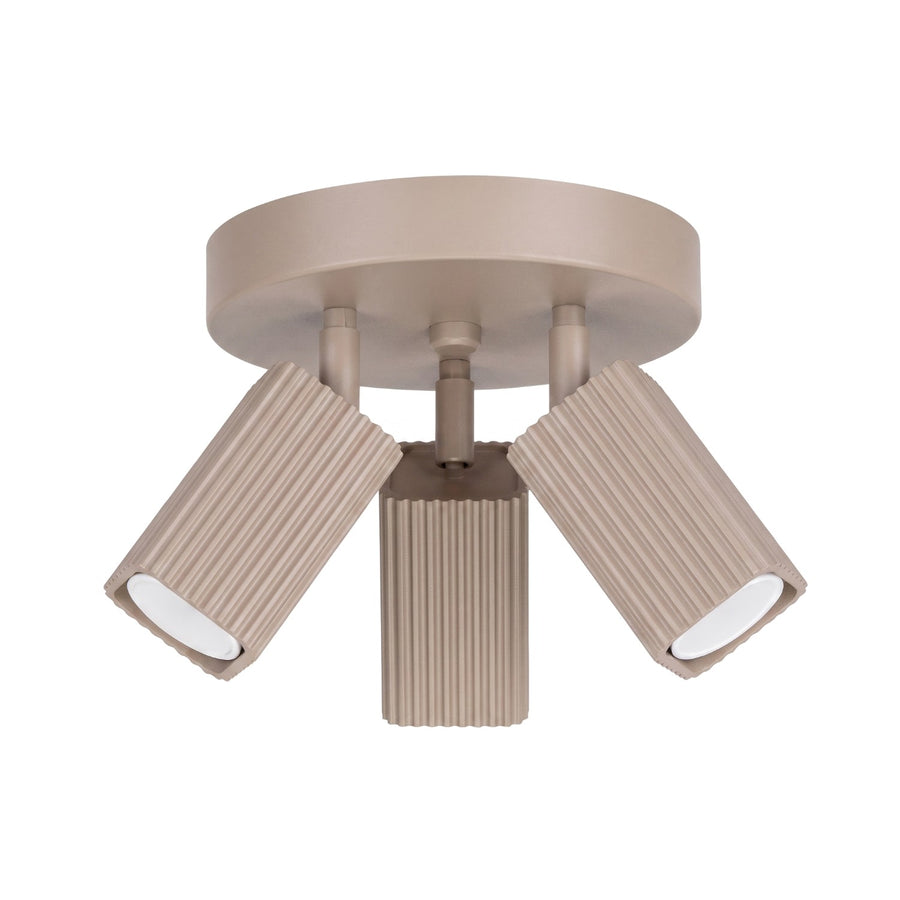 Plafonnier RAYO 3P Taupe
