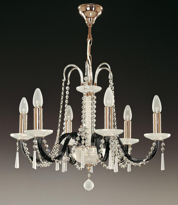 Glass chandelier