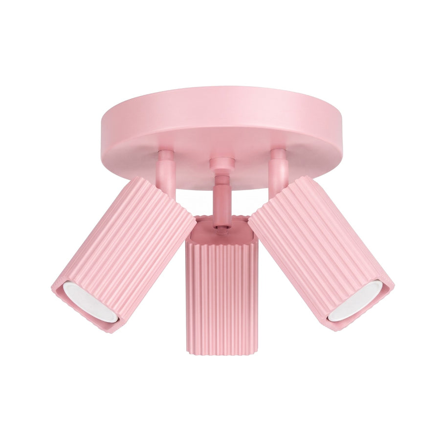 Plafonnier RAYO 3P Rose