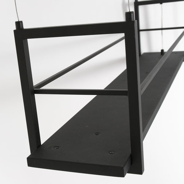 Versatile Black Hanging Chandelier