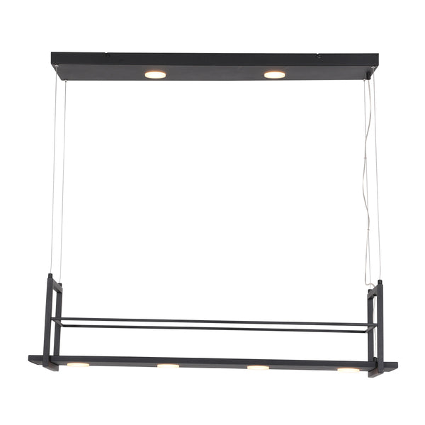 Versatile Black Hanging Chandelier
