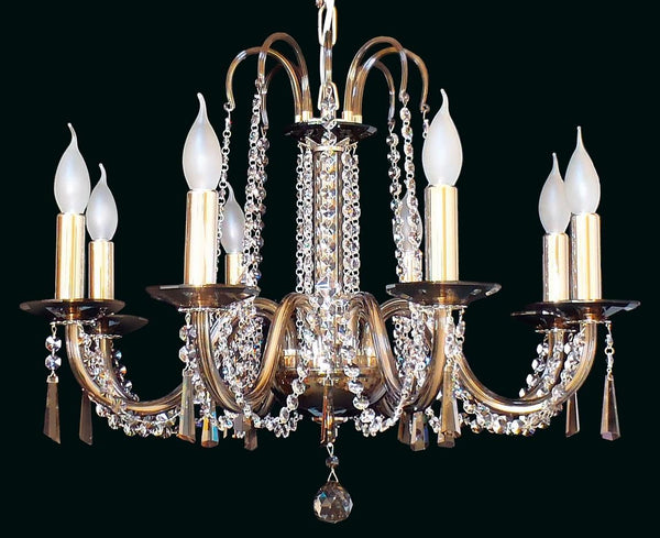 Glass chandelier