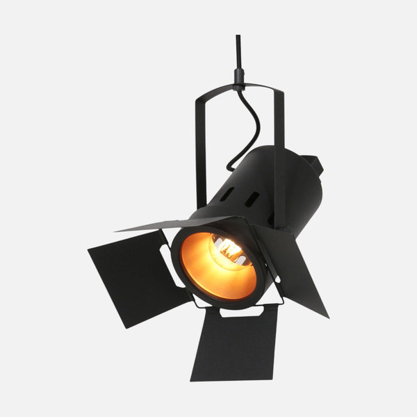 Adjustable black cinema spotlight, industrial pendant light | Cinéa