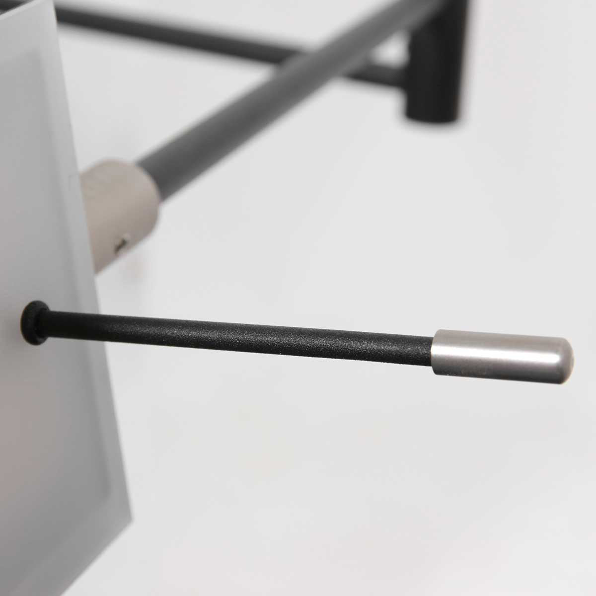 Retina 3402ZW black wall lamp with USB ports