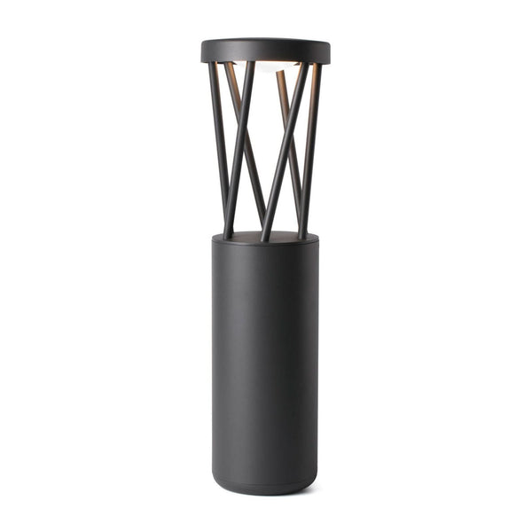 Borne lumineuse d'extérieur LED Twist en aluminium, anthracite, Ø 14,5 cm, IP65