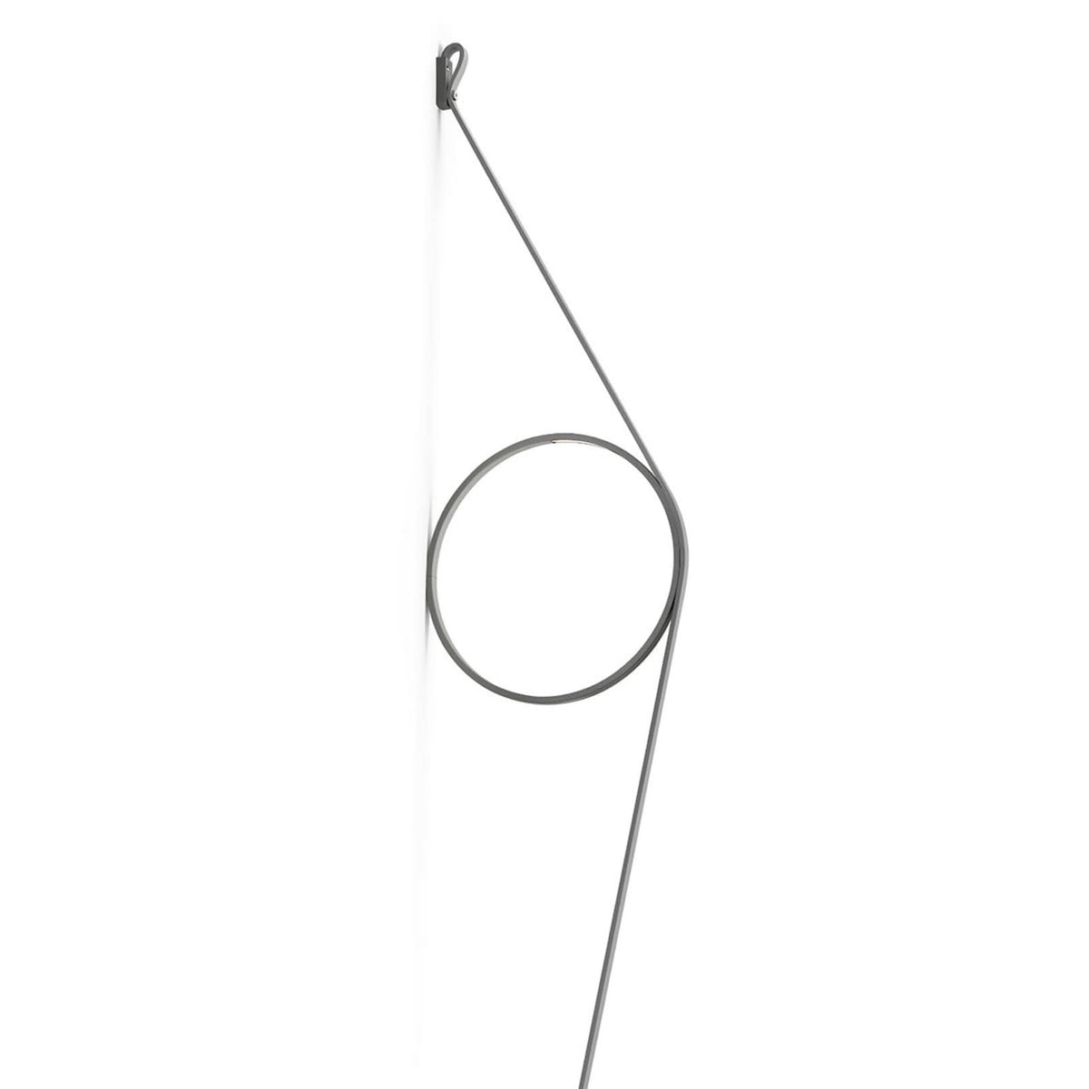 Applique murale LED Wirering Gris en aluminium, gris, hauteur 208 cm