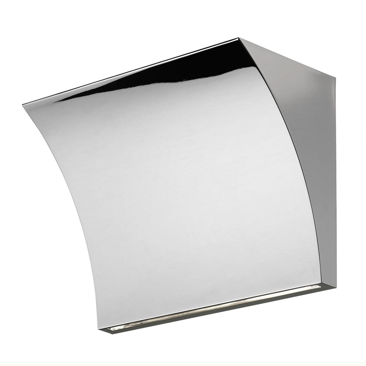 Applique murale LED Pochette en aluminium, chromé, hauteur 14,5 cm
