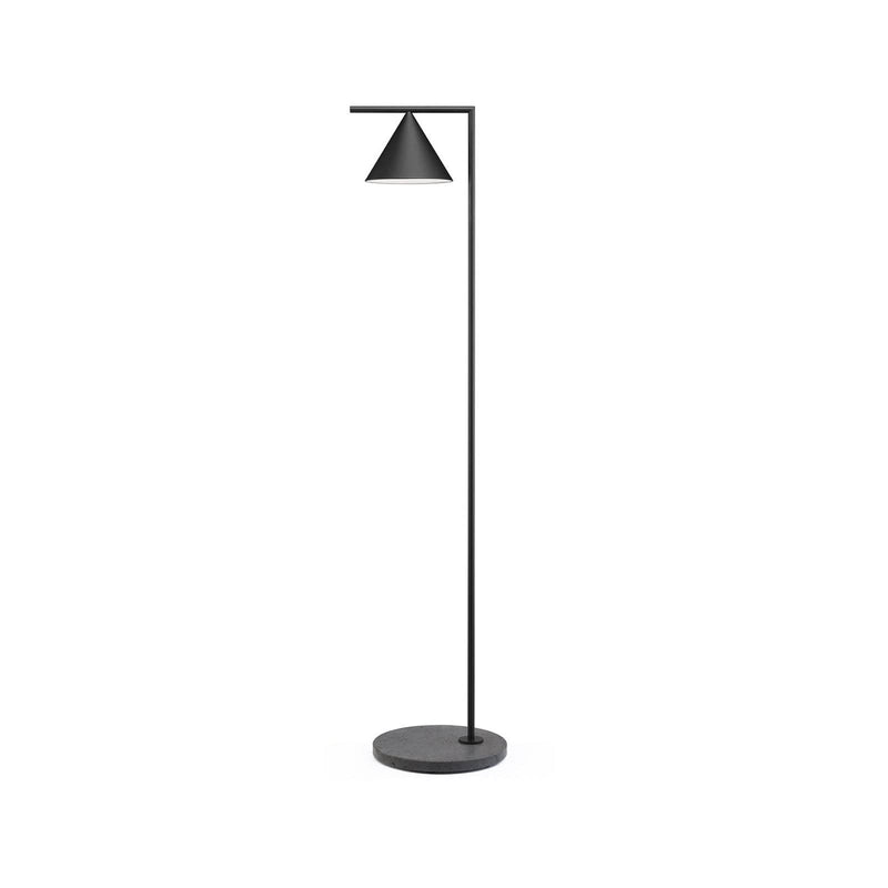Lampadaire d'extérieur LED Captain Flint 2 en marbre, noir, Ø 32 cm, IP65