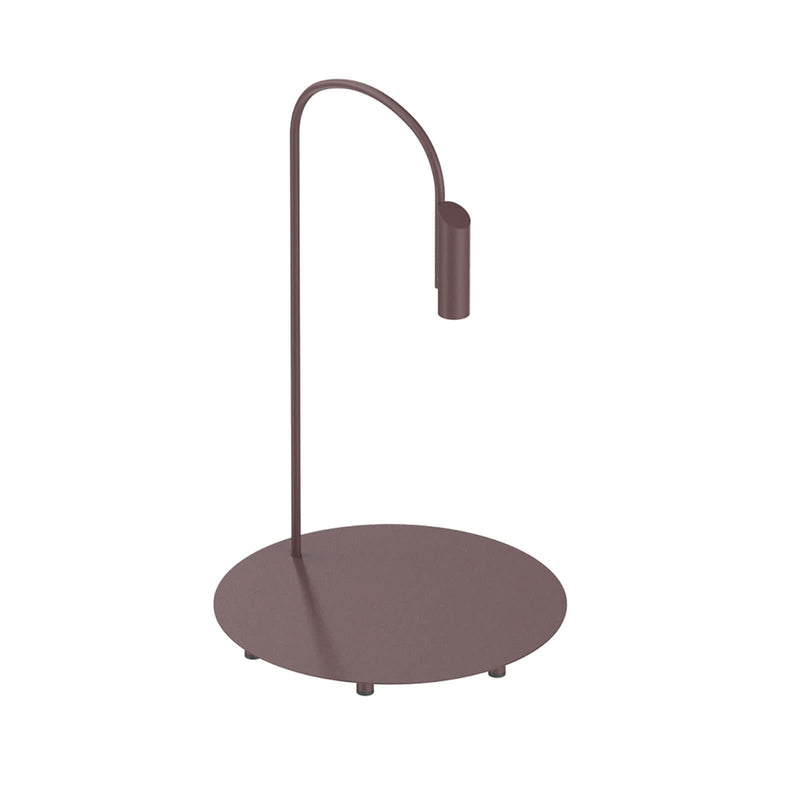 Lampadaire d'extérieur LED Caule Floor 1 en aluminium, marron foncé, Ø 50 cm