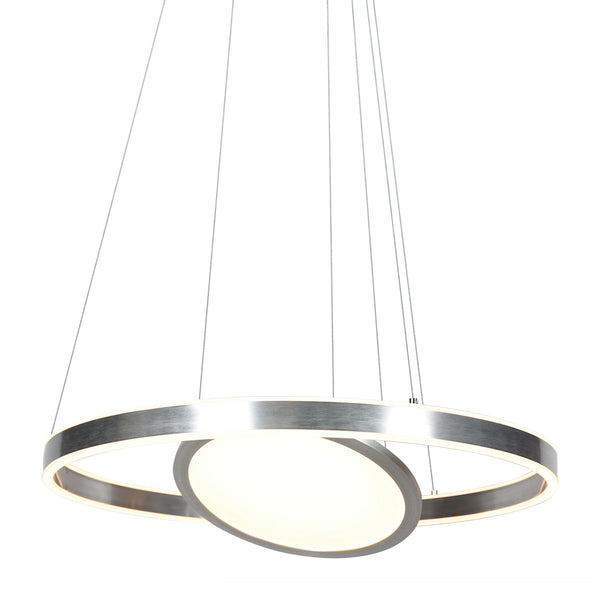 Ringlux 3514ST steel pendant light 60 cm with inner plate