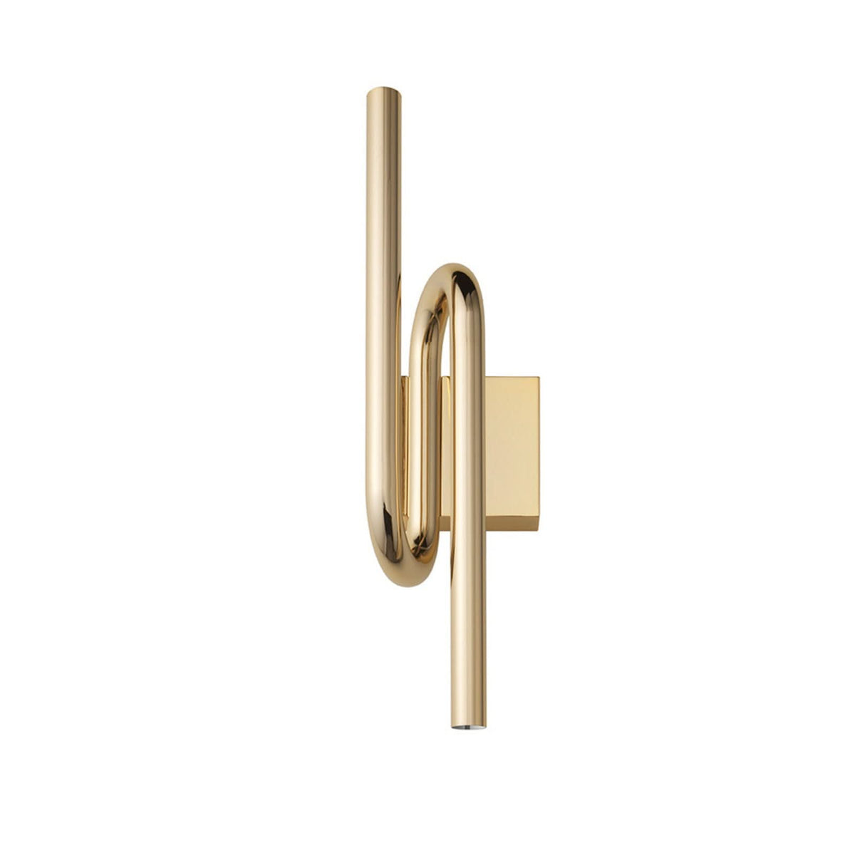 Applique murale LED Tobia en métal, doré, hauteur 40 cm