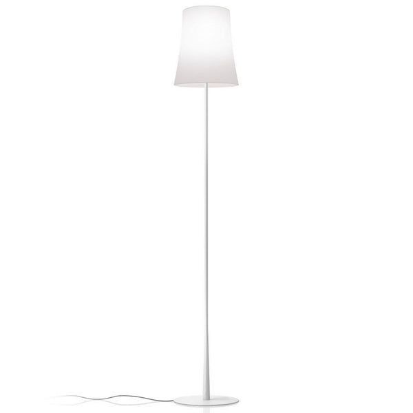 Lampadaire Birdie Easy en métal, blanc, hauteur 150 cm