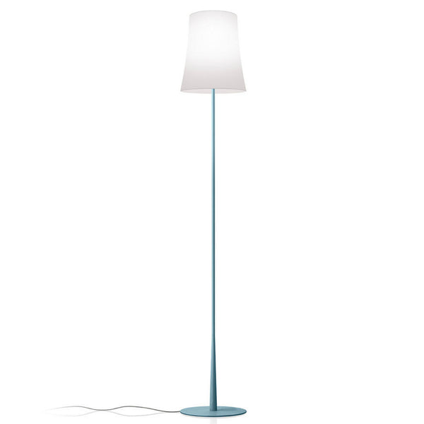 Lampadaire Birdie Easy en métal, bleu clair et blanc, hauteur 150 cm