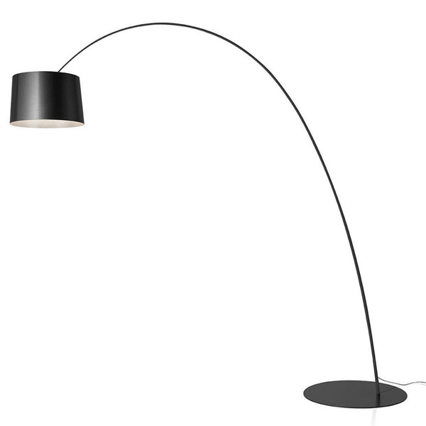Lampadaire LED Twiggy en verre, graphite, hauteur 223,5 cm