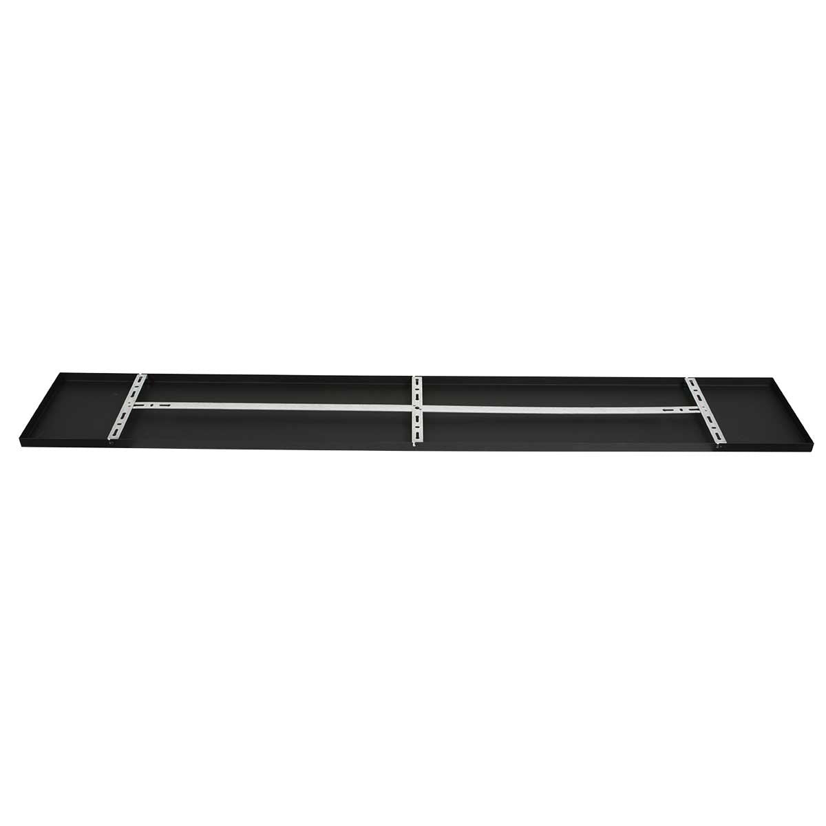 Platine de plafond noire 140 cm de la suspension barre Reflexa, vue installation