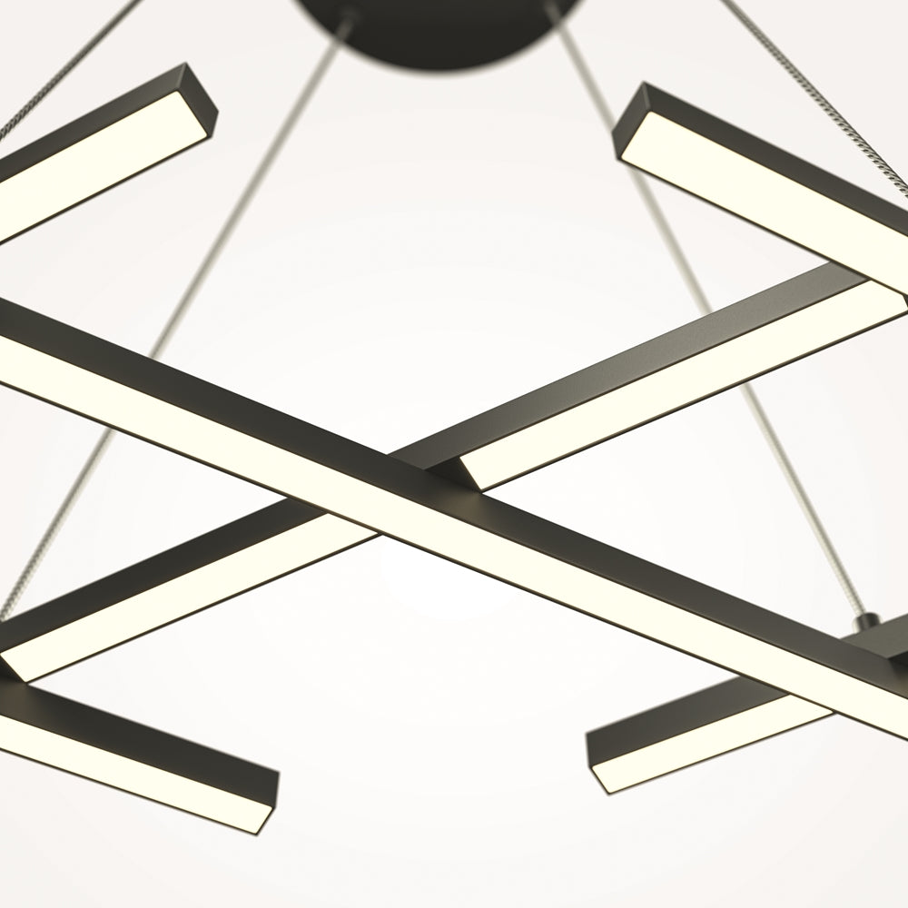Halo Suspension luminaire noir