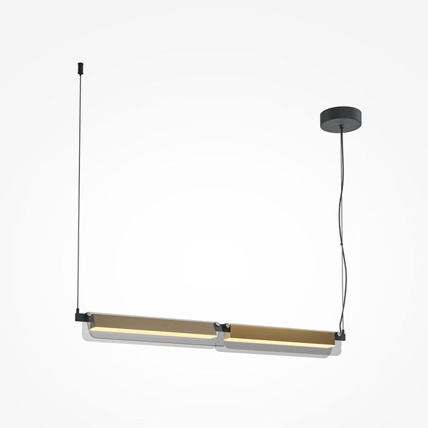 Flat black pendant light