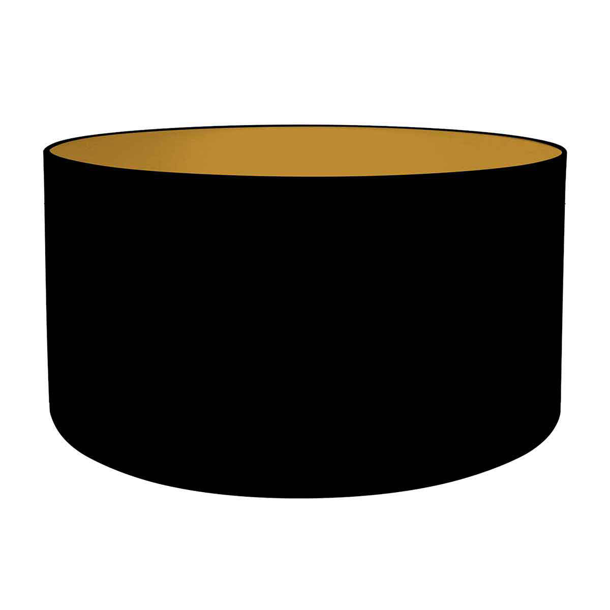 Lamp base Wood 3974ZW black-brown with black and gold linen lampshade