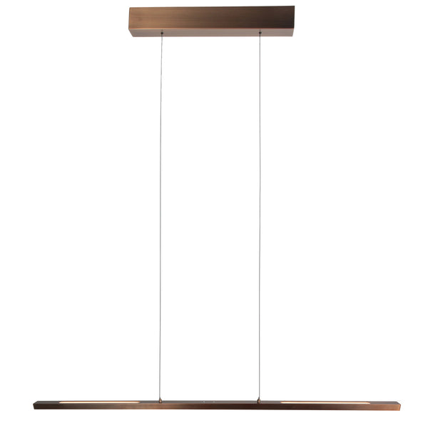 3994BR pendant light in a bronze design with touch dimmers and lifting system, width 114 cm