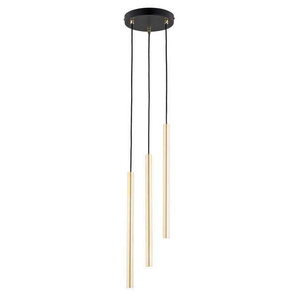Selter 3-light gold pendant light
