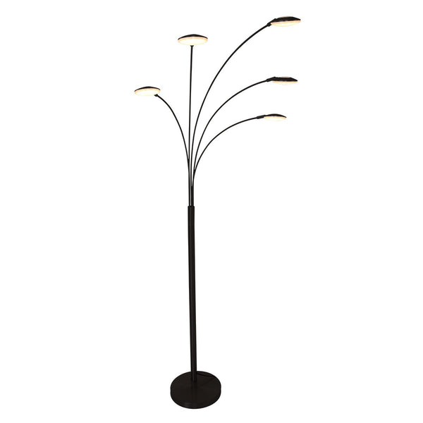 Synna black floor lamp