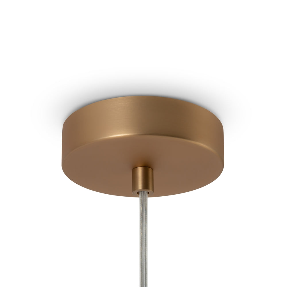 Basic form Suspension luminaire doré