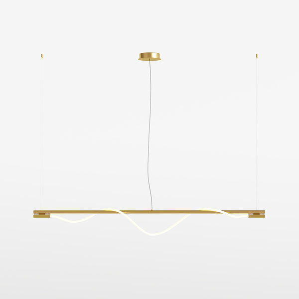 Tau gold pendant light