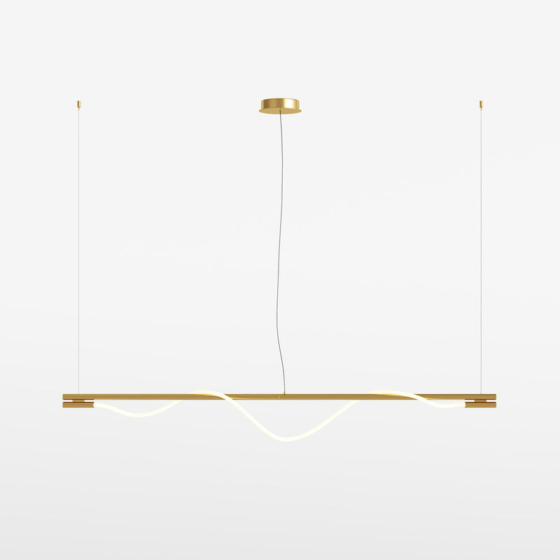 Tau gold pendant light