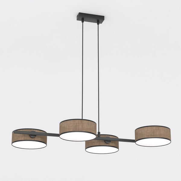 Drumz 4-light brown chandelier