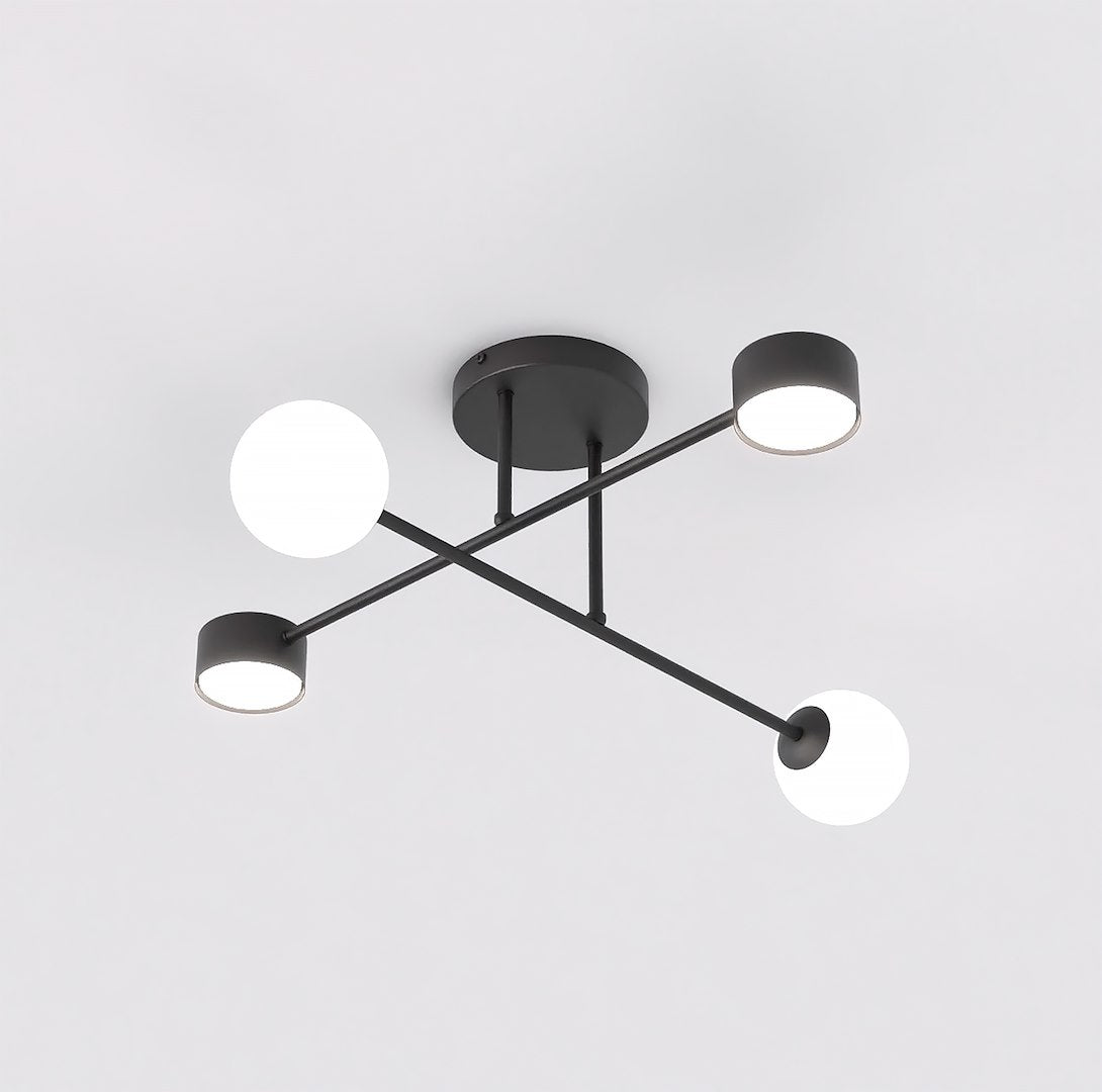 Holon 4-light ceiling light black