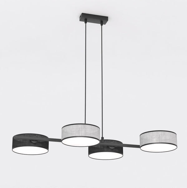 Drumz 4-light pendant lamp, mixed